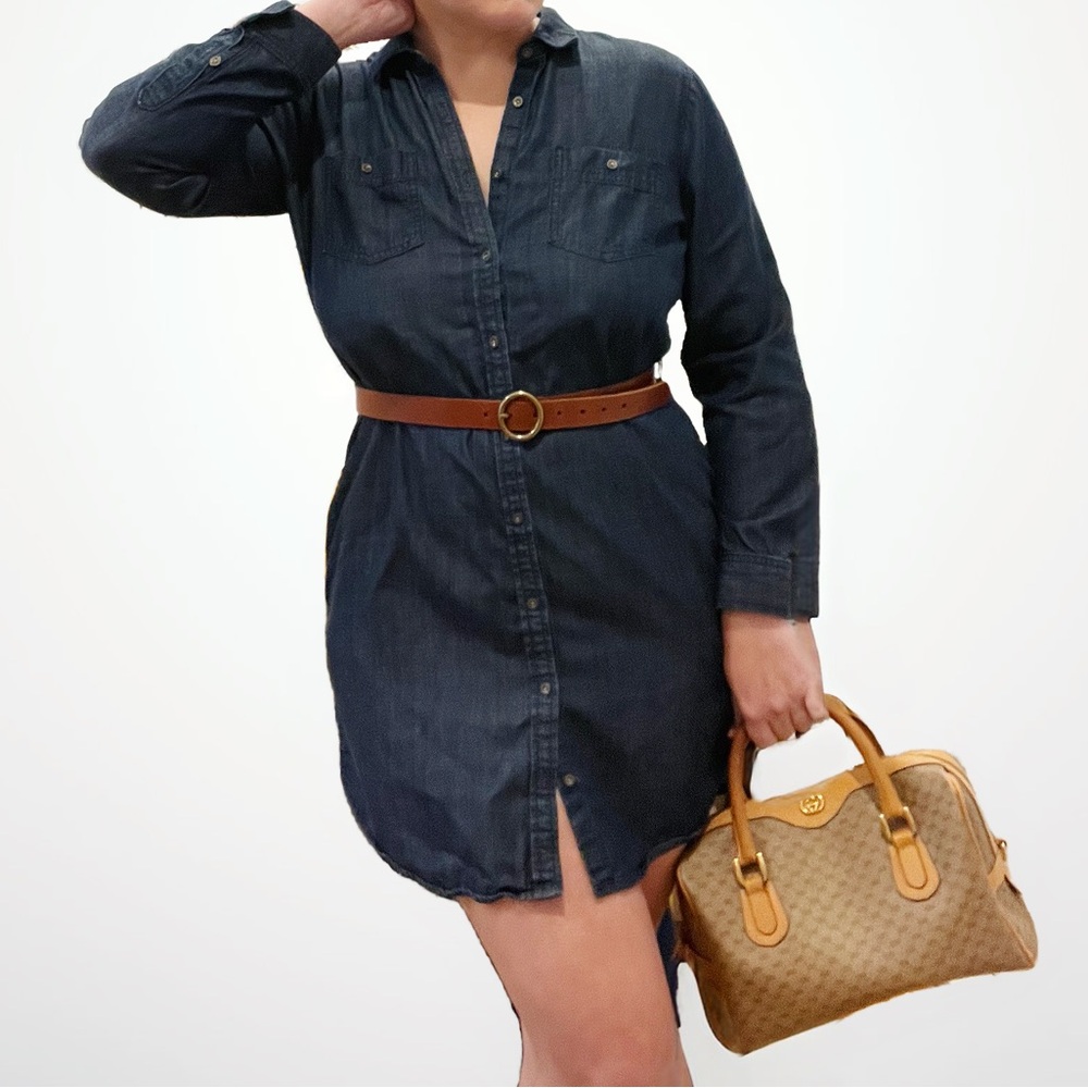 Banana Republic Chambray Shirtdress, Size 12